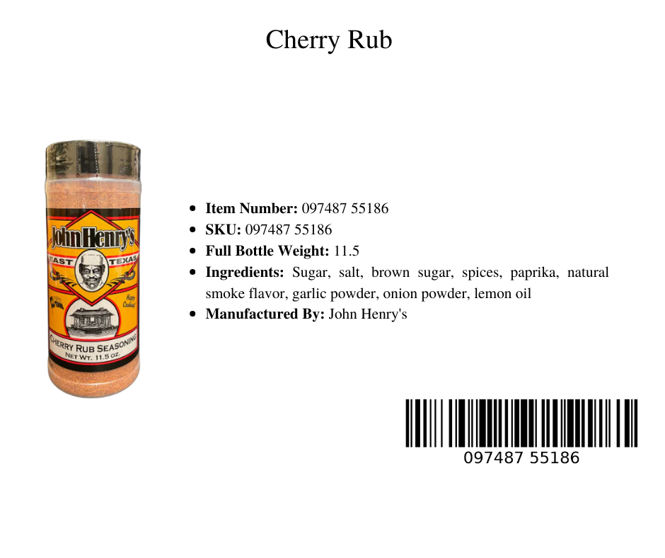 Rubs & Seasonings – CherryOrchardFoods