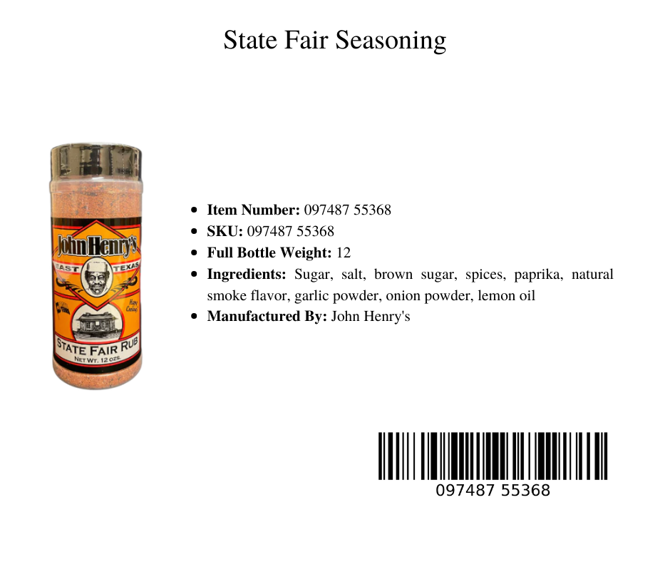 State Fair Rub